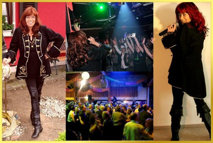 Andrea Berg Double Fotocollage mit 4 Bildern.