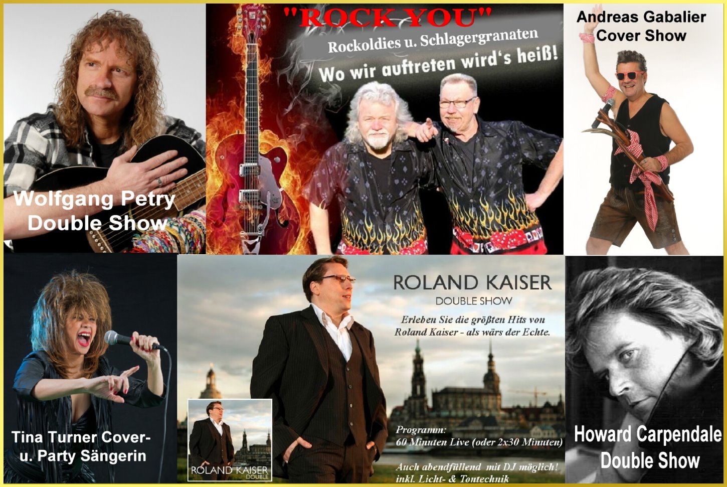 6 K�nstler zur Seniorenunterhaltung